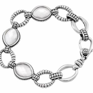 Lagos - silver / mother-of-pearl bracelet